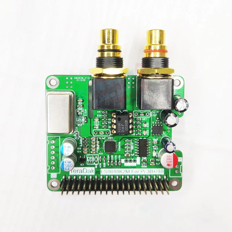 Raspberry Pi 4 - Raspberry 3B+Pi4 I2S DACES9018K2M บอร์ดขยายการเล่นแบบดิจิตอล
