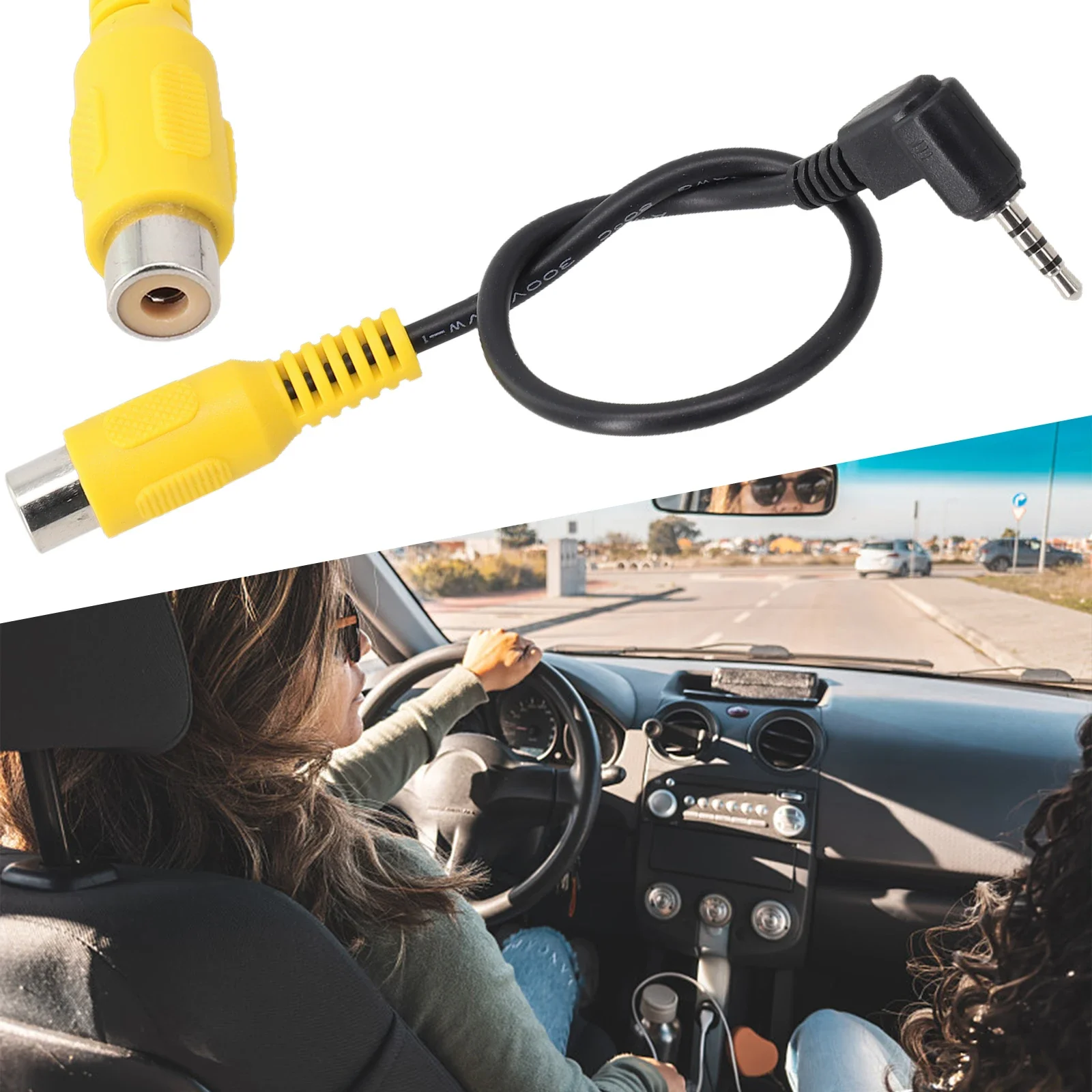 Pi Camera Cable - สายวิดีโอสำหรับระบบนำทางในรถยนต์ สายแปลงกล้อง GPS สายแปลง RCA เป็น