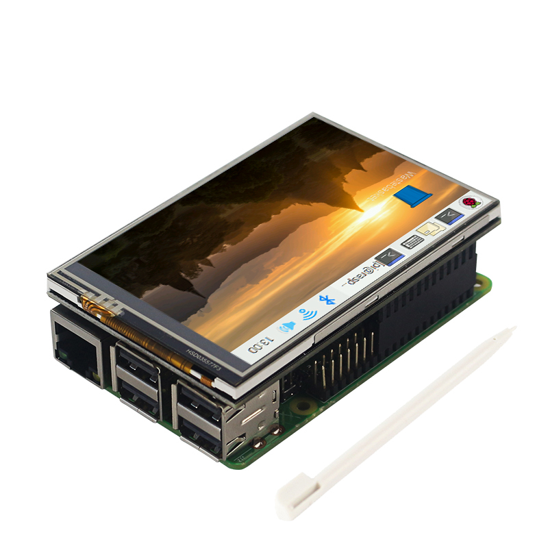 Pi 4 Case - Raspberry Pi 3.5นิ้ว Touch Screen 480*320