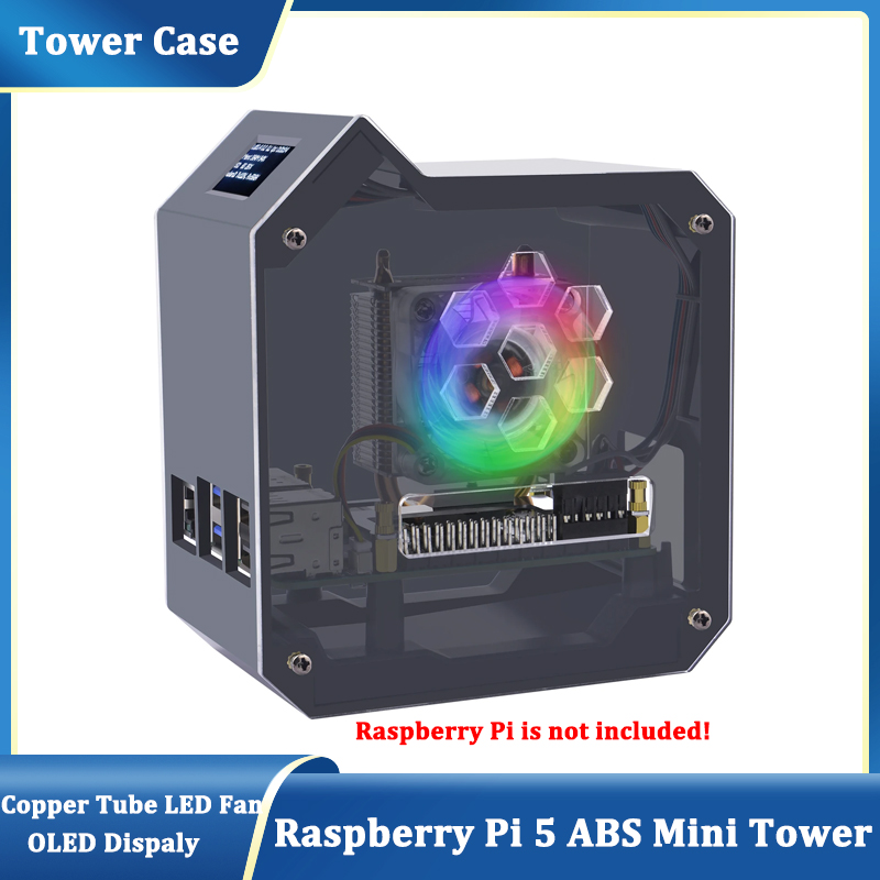 Pi 5 Case - ชุดคอมพิวเตอร์ GeeekPi Raspberry Pi 5 ABS
