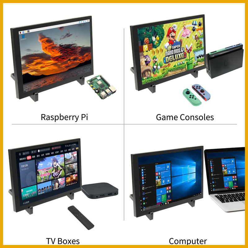 Pi Display - 10.1 นิ้วหน้าจอสัมผัส IPS จอภาพ IPS LCD