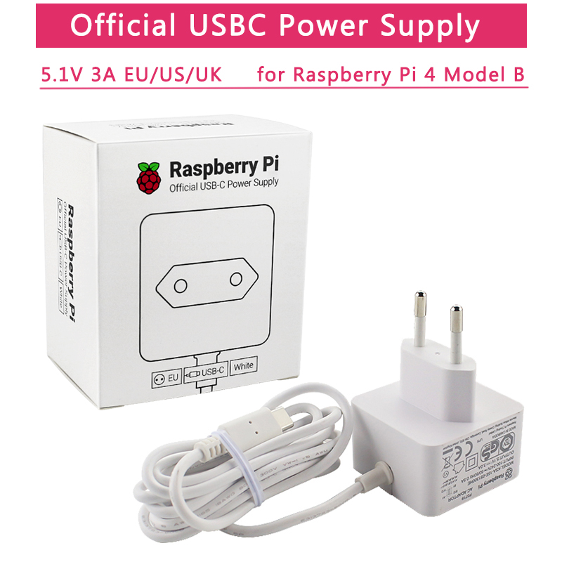 Pi 4 Case - อย่างเป็นทางการ Raspberry Pi 4 แหล่งจ่ายไฟ 5V
