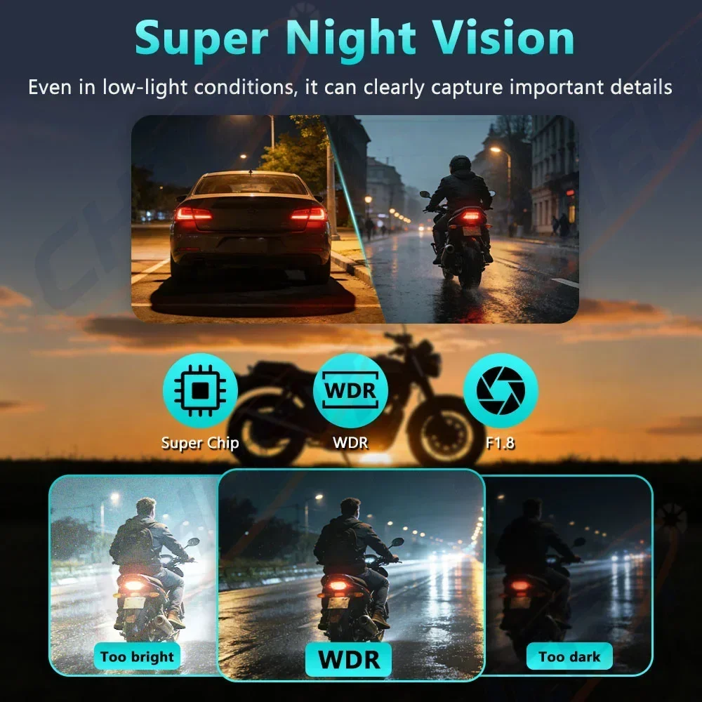 กล้องติดรถมอเตอร์ไซค์ 2K HD กั - Micro Sd Card บทวิจารณ์และราคา