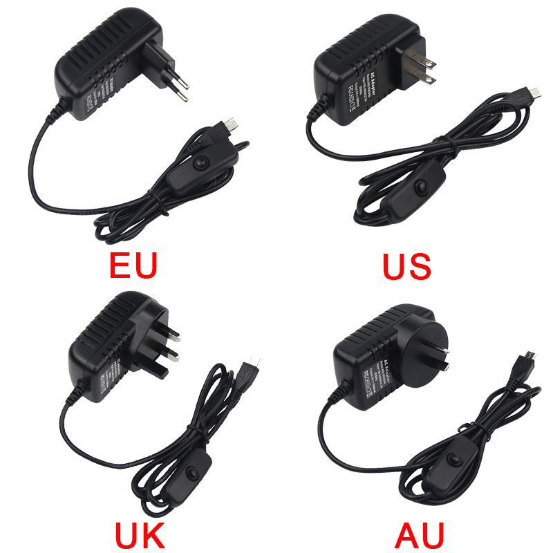 5V 3A Raspberry Pi 3 รุ่น B +  - Pi Power Supply บทวิจารณ์และราคา