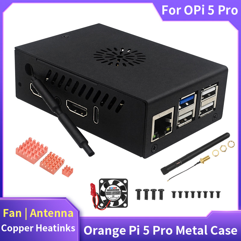 เคสสีส้ม Pi 5 Pro ปลอกโลหะพัดล - Pi Power Supply บทวิจารณ์และราคา
