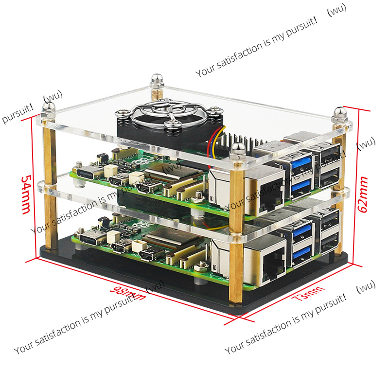 เคสอะคริลิคใสสำหรับ Raspberry  - Pi 5 Case บทวิจารณ์และราคา
