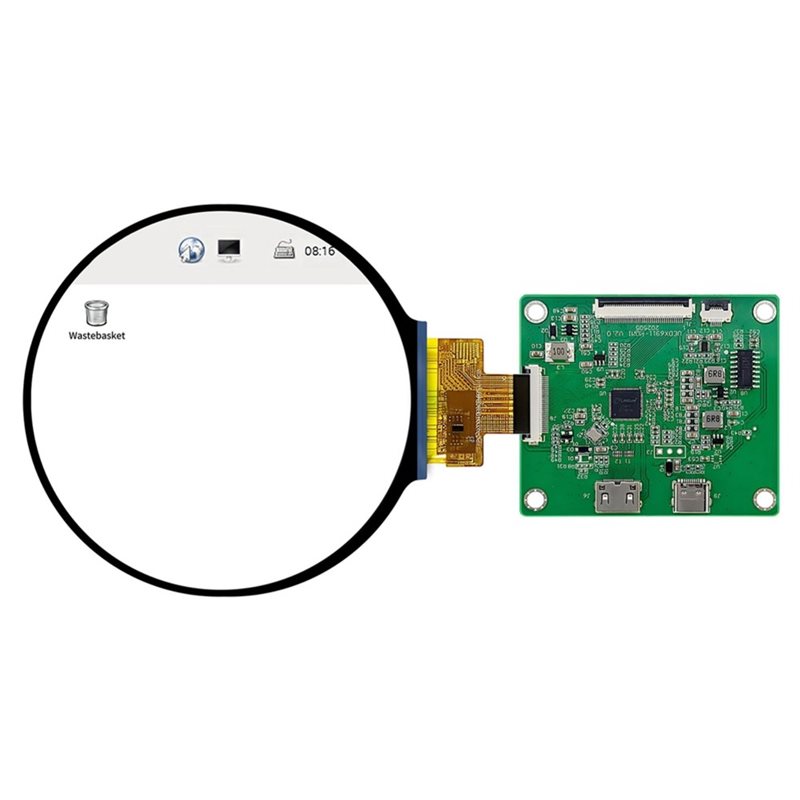 จอแสดงผลแบบกลม DSI TFT LCD พร้ - Pi Display บทวิจารณ์และราคา