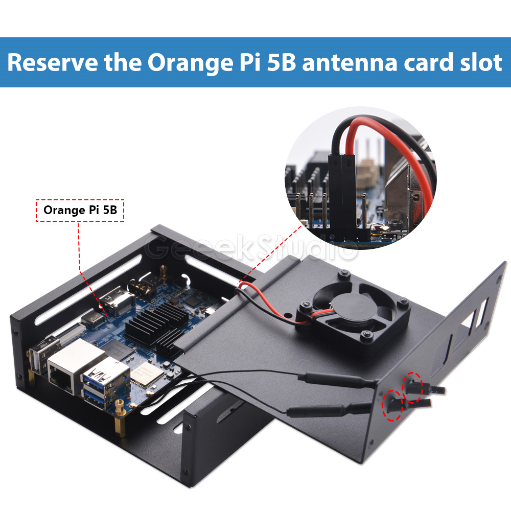เคสป้องกันโลหะ ORANGE Pi 5/5B  - Pi 5 Case บทวิจารณ์และราคา