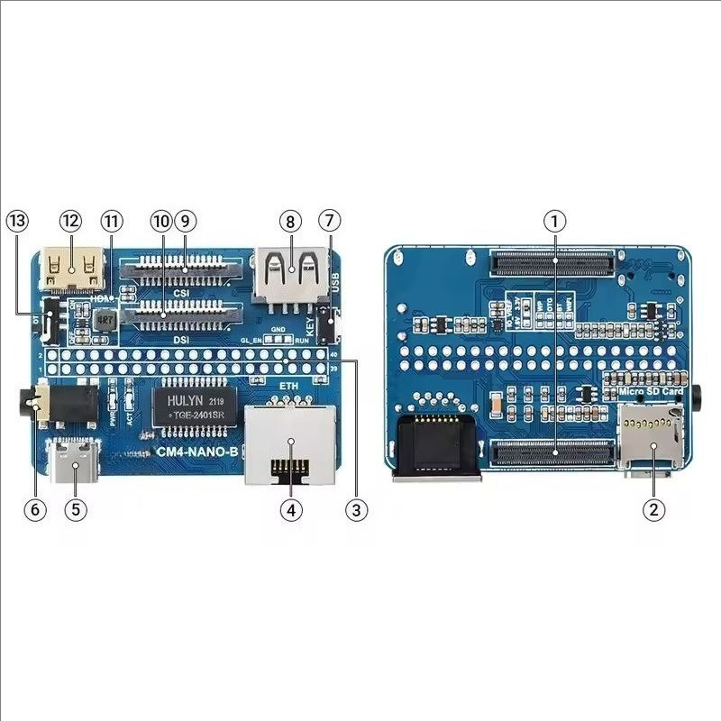 บอร์ดขยายขนาด CM4 แผ่นฐานโมดูล - Raspberry Pi บทวิจารณ์และราคา