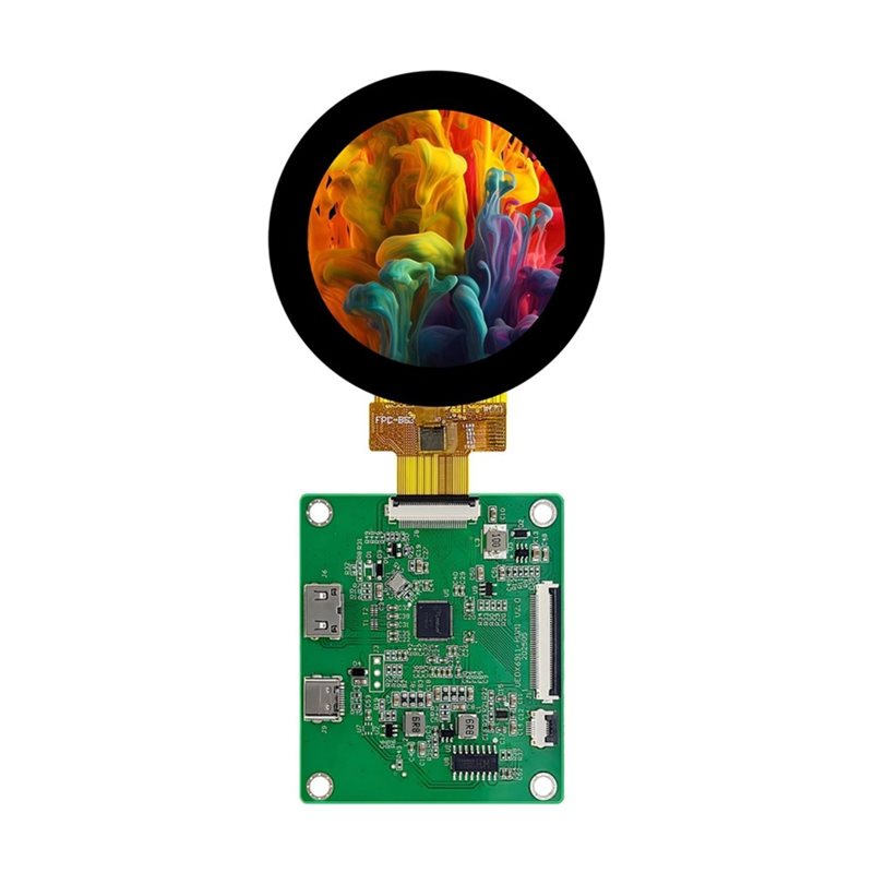จอแสดงผลทรงกลม A52T DSI TFT LC - Pi Display บทวิจารณ์และราคา