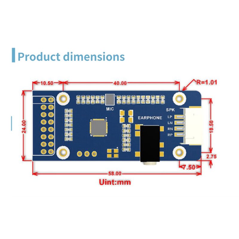 WM8960 สำหรับ Raspberry Pi จอ  - Pi Display บทวิจารณ์และราคา