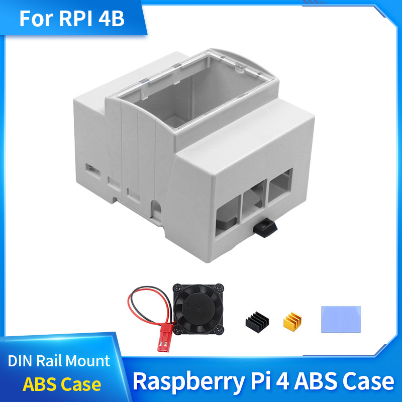 Raspberry Pi 4 ABS เคส DIN Rai - Pi 4 Case บทวิจารณ์และราคา
